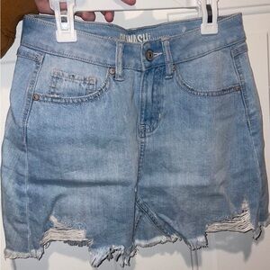 High-Waist Denim Skirt (XS)